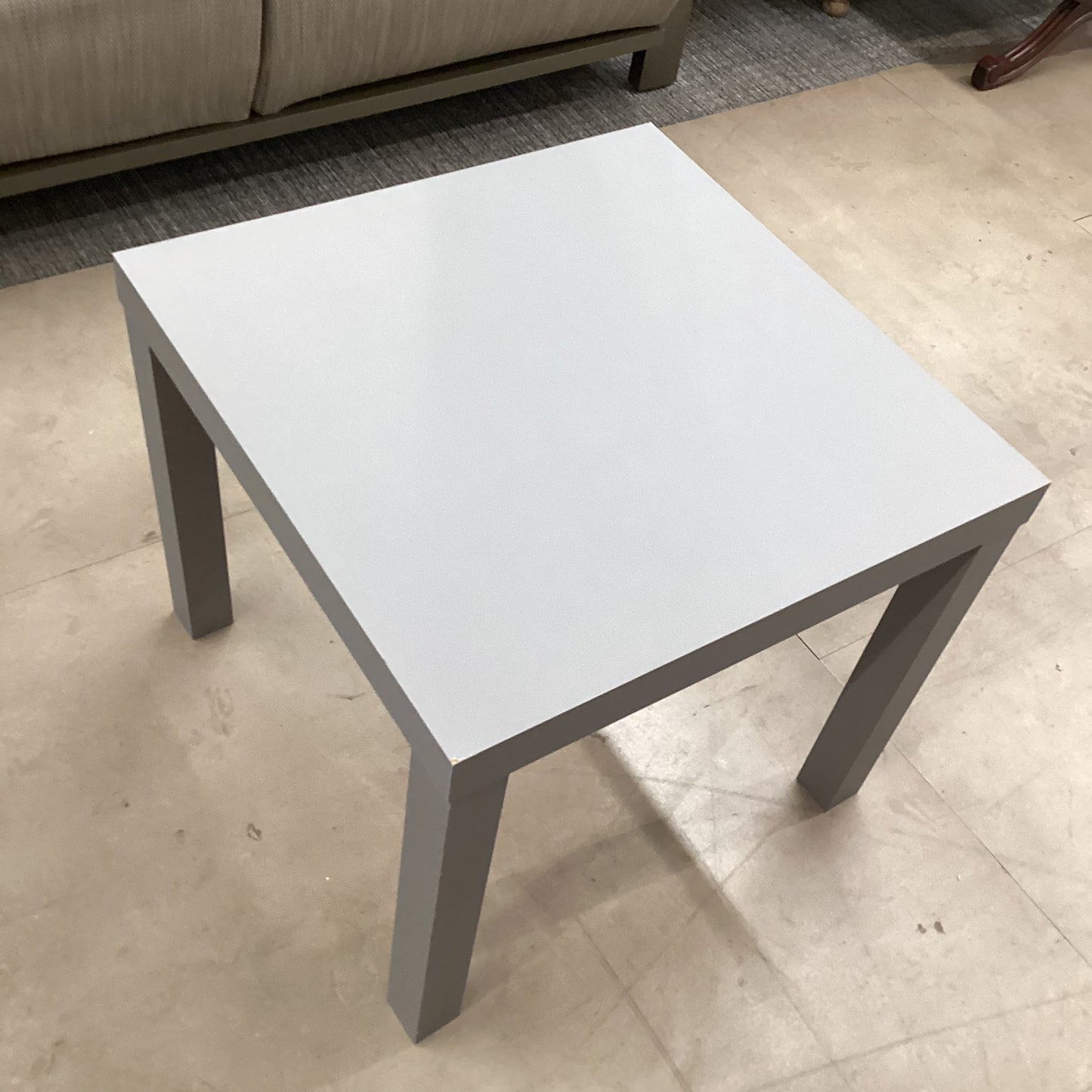 Gray Side Table