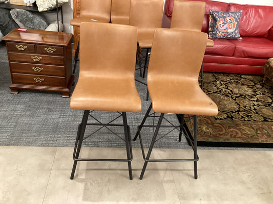 Four Hands Butterscotch Bar Stool Pair