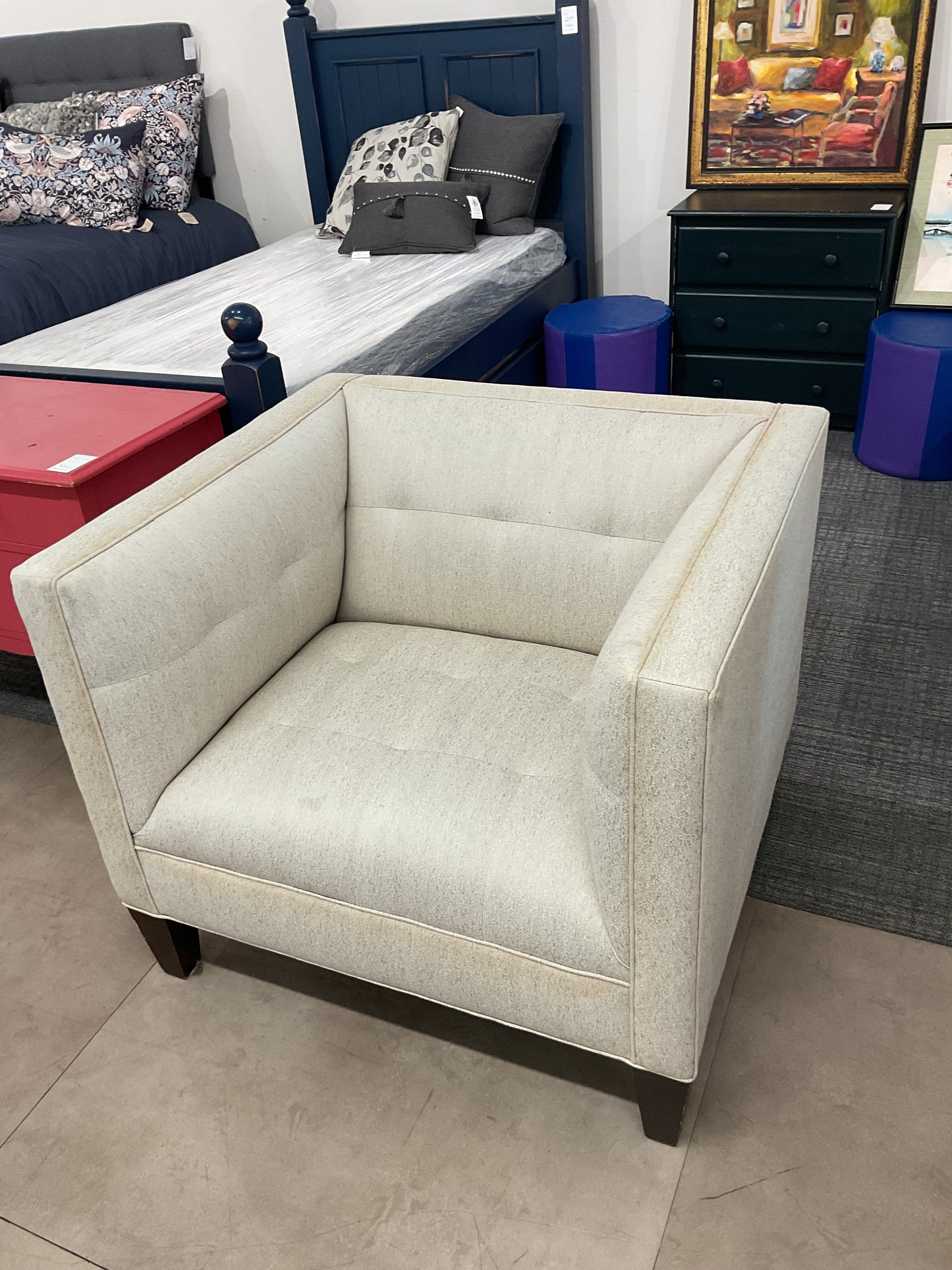 Frosted Accent Chair