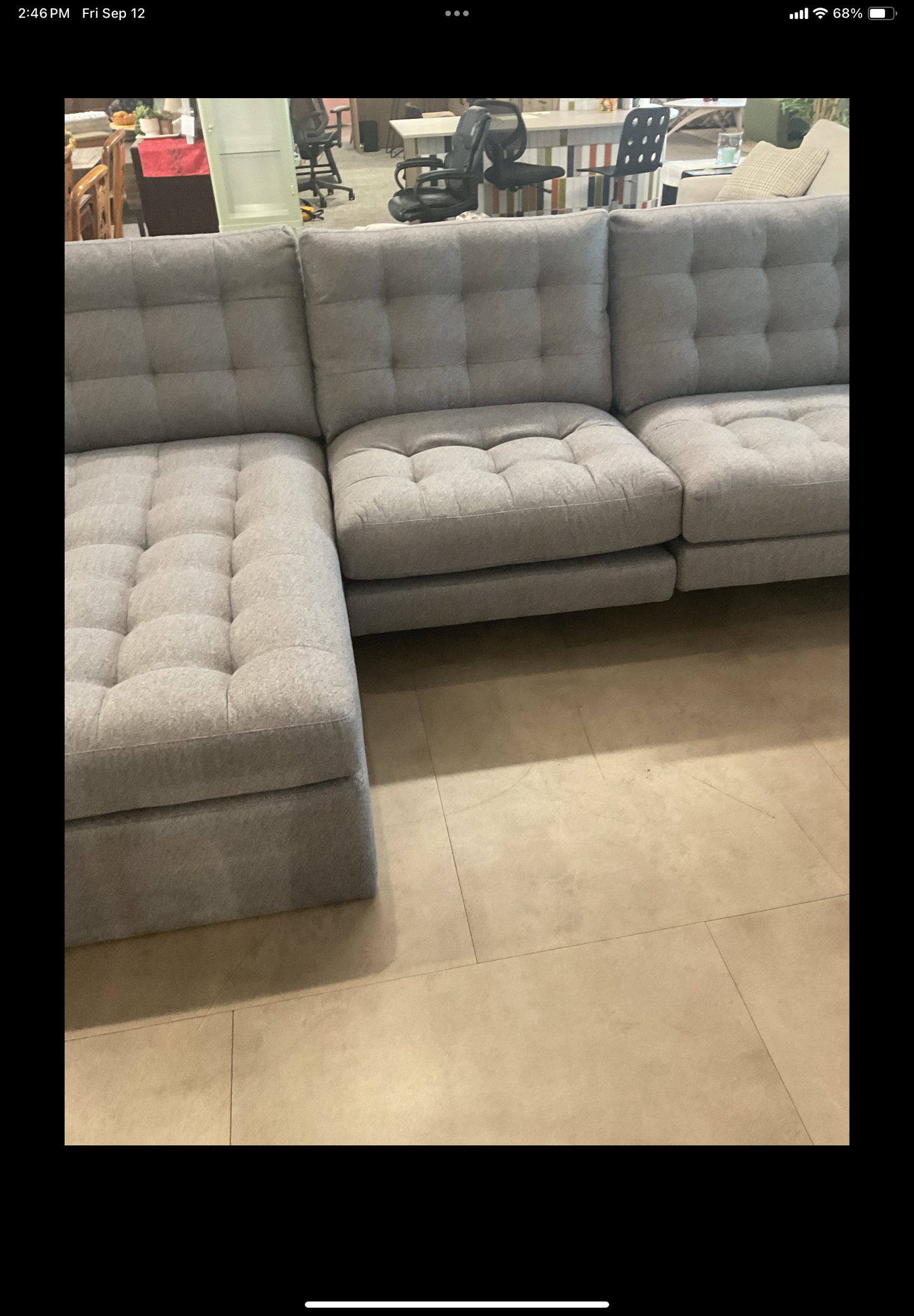 American Leather Motion Sofa