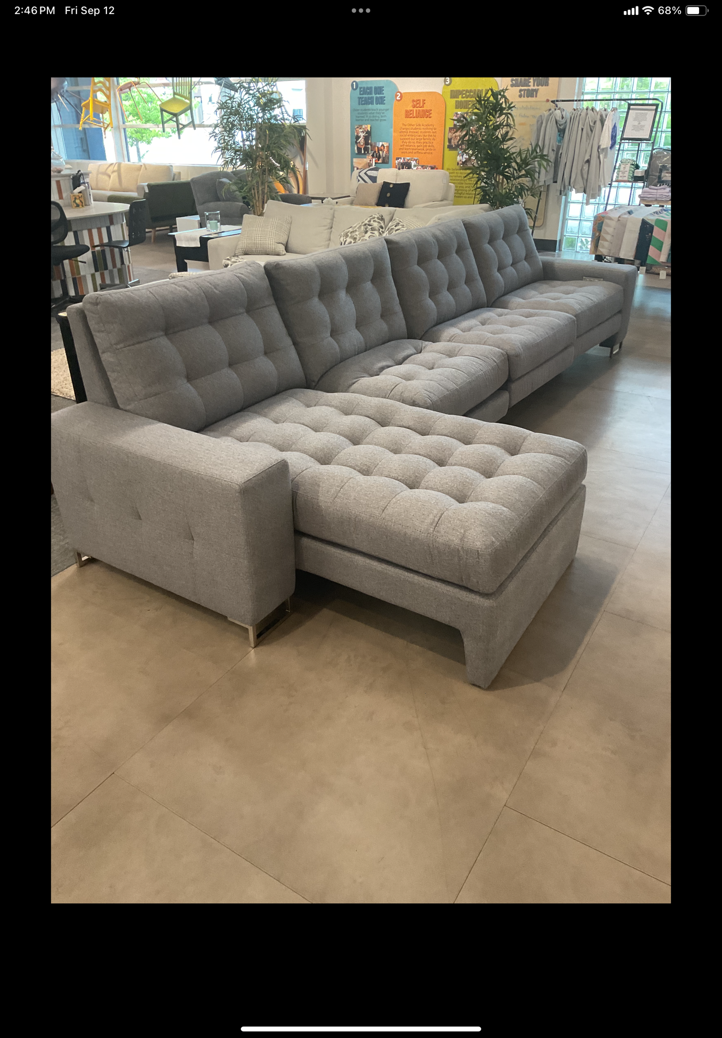 American Leather Motion Sofa