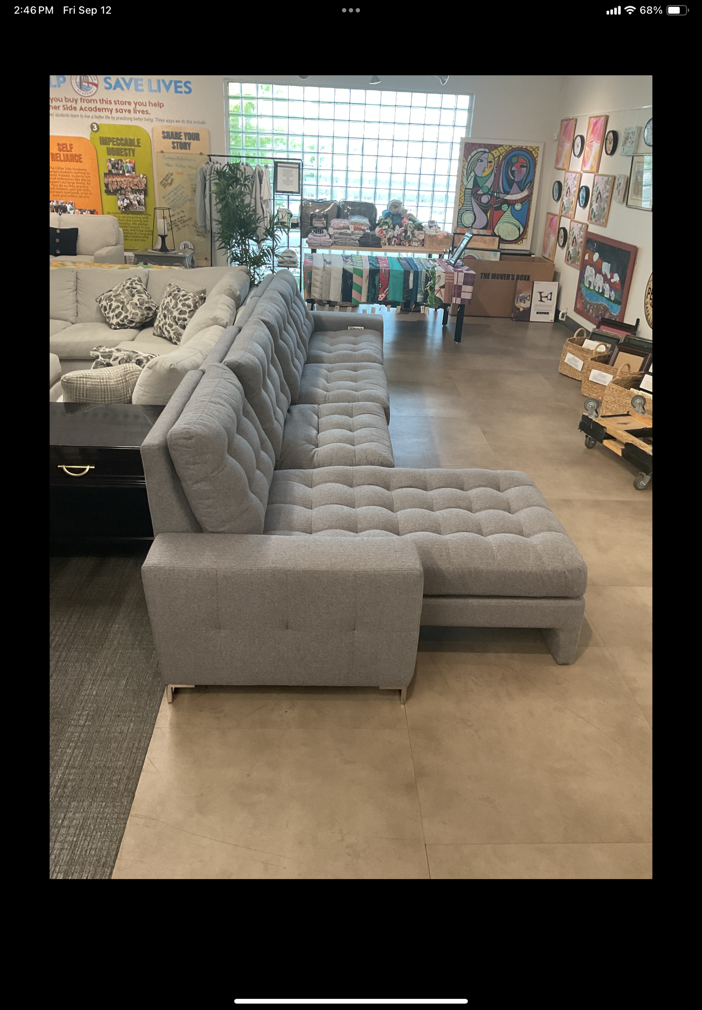 American Leather Motion Sofa