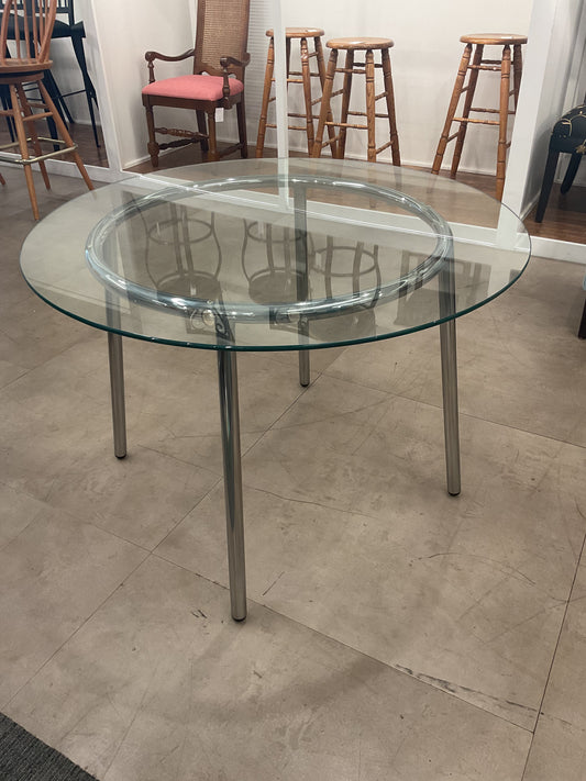 IKEA Simple Circular Glass Table