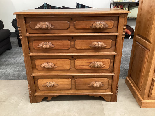 Victorian Walnut Antique Dresser