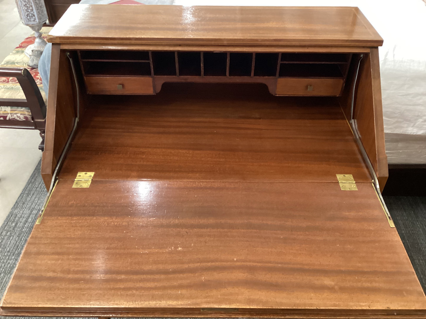 Vintage secretary desk with chair