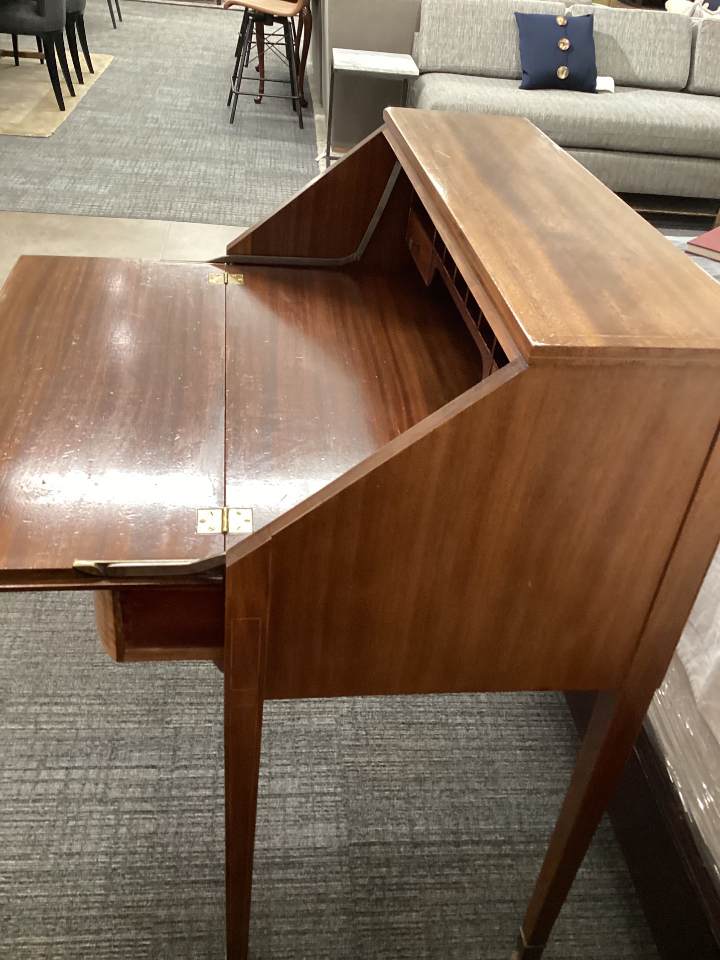 Vintage secretary desk with chair