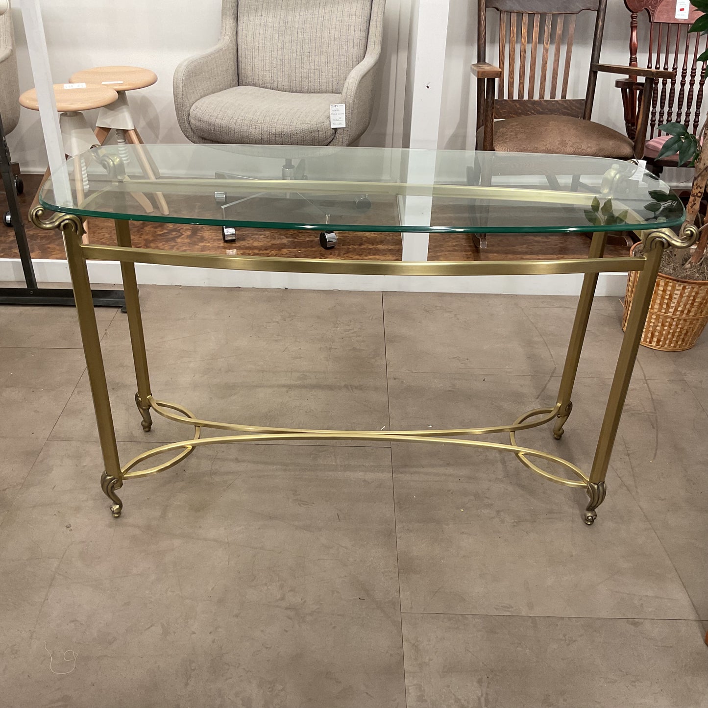 Gold Console Table