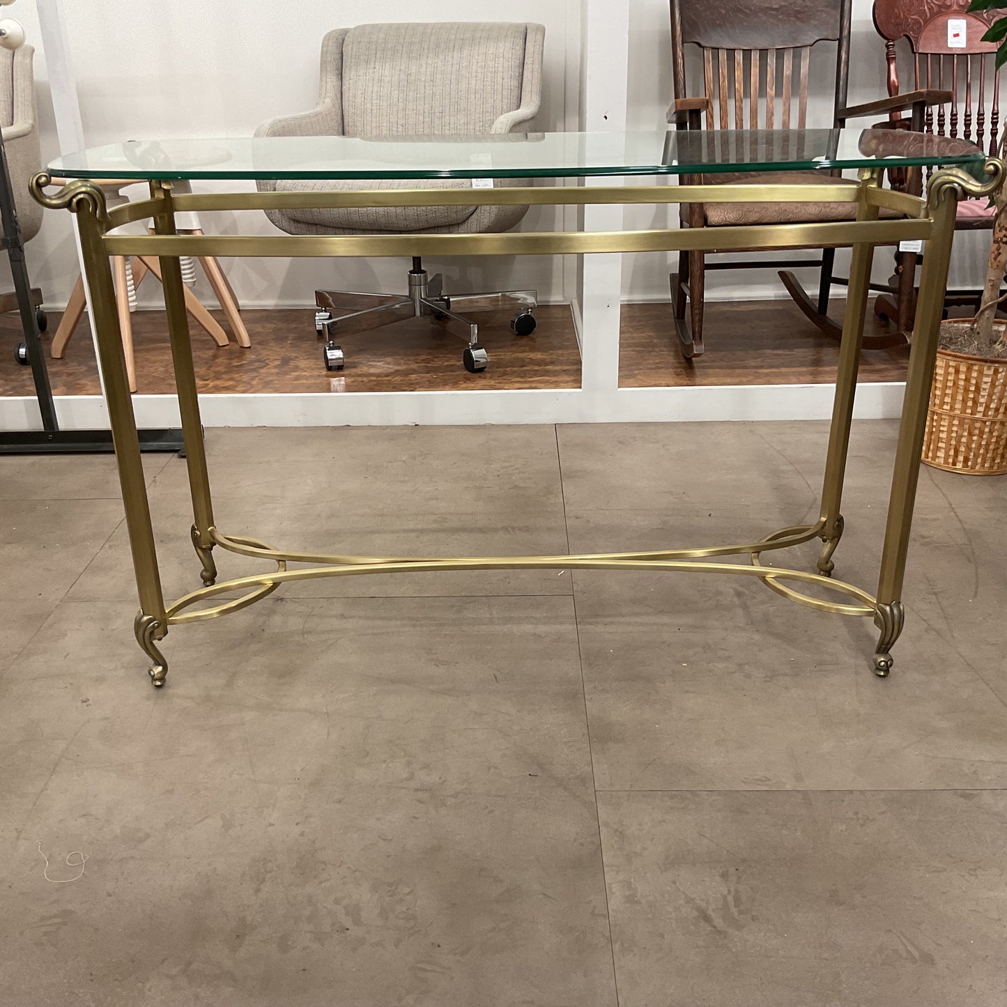 Gold Console Table