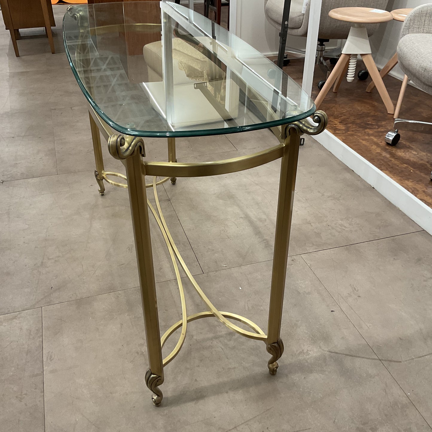 Gold Console Table