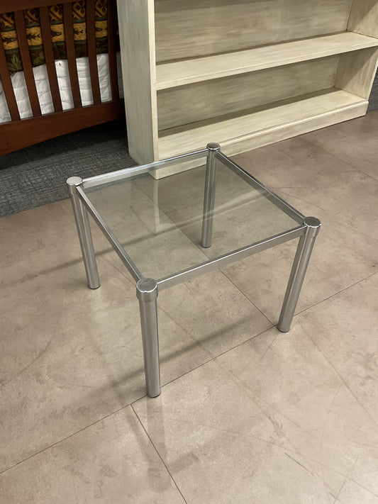Mini Silver Side Table