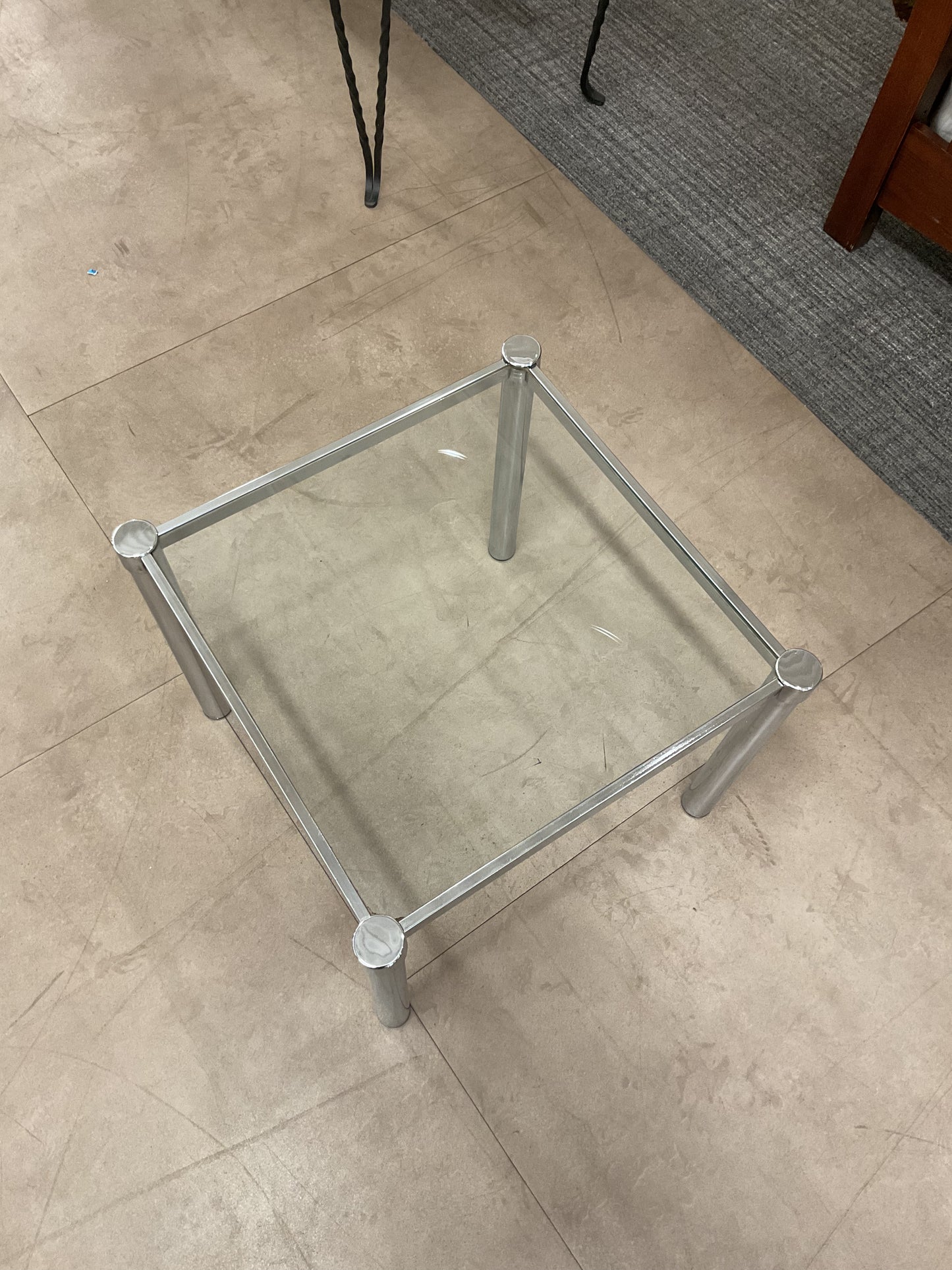 Mini Silver Side Table