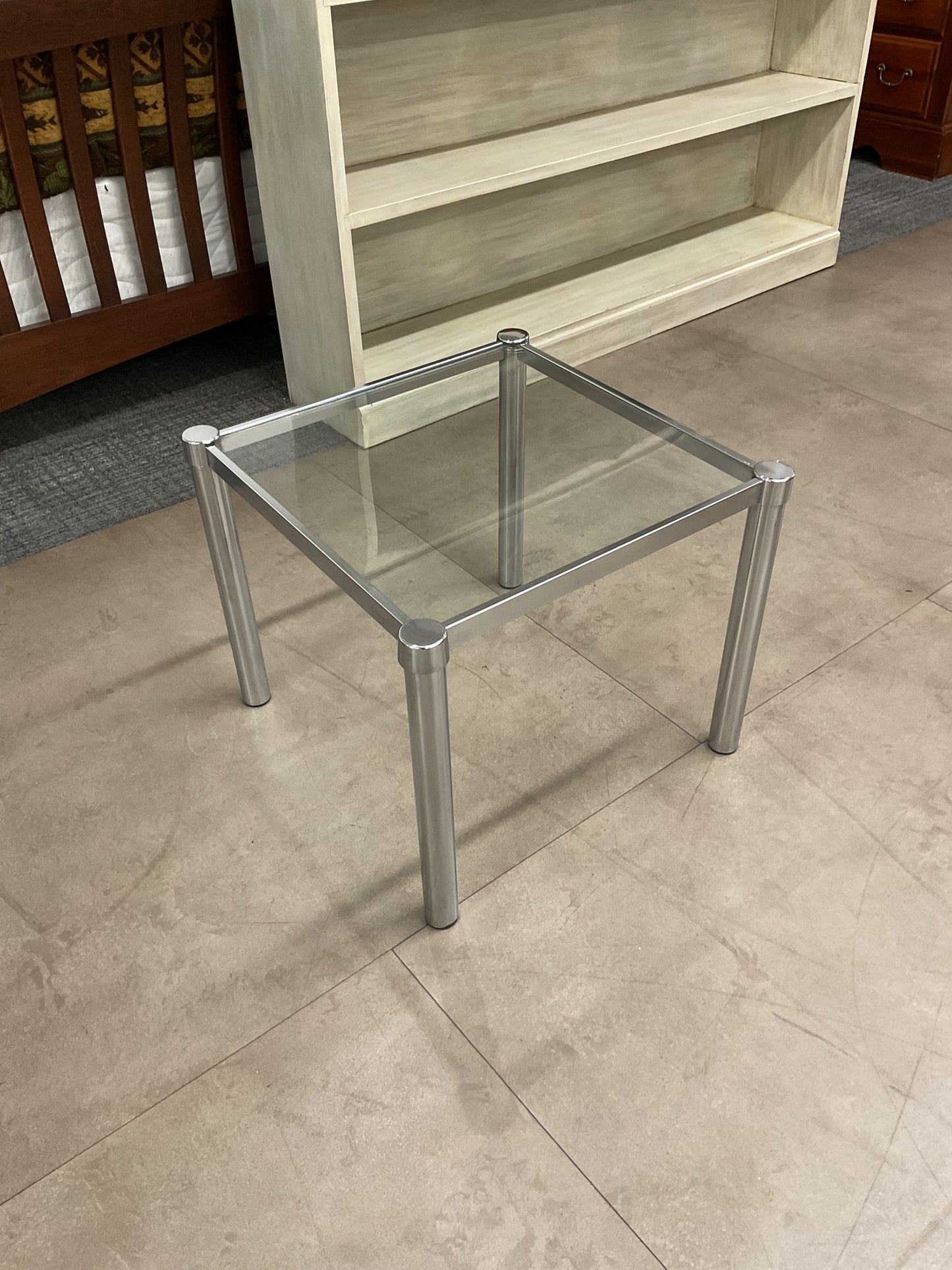 Mini Silver Side Table