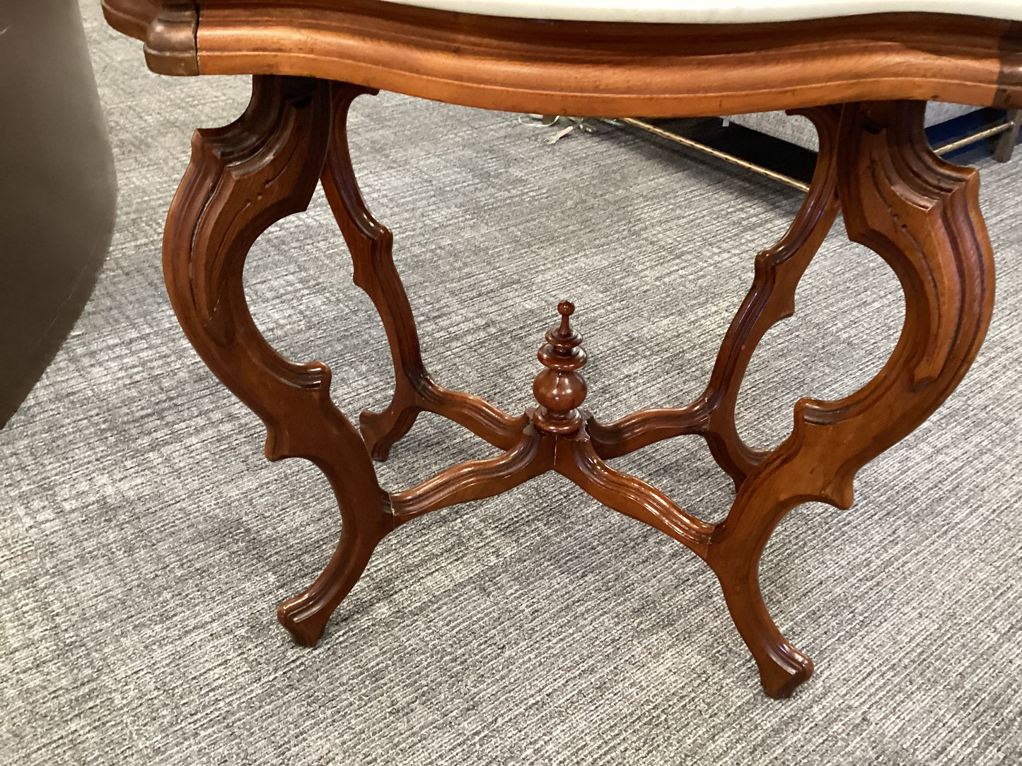 Victorian Marble Turtle Top Parlor Table