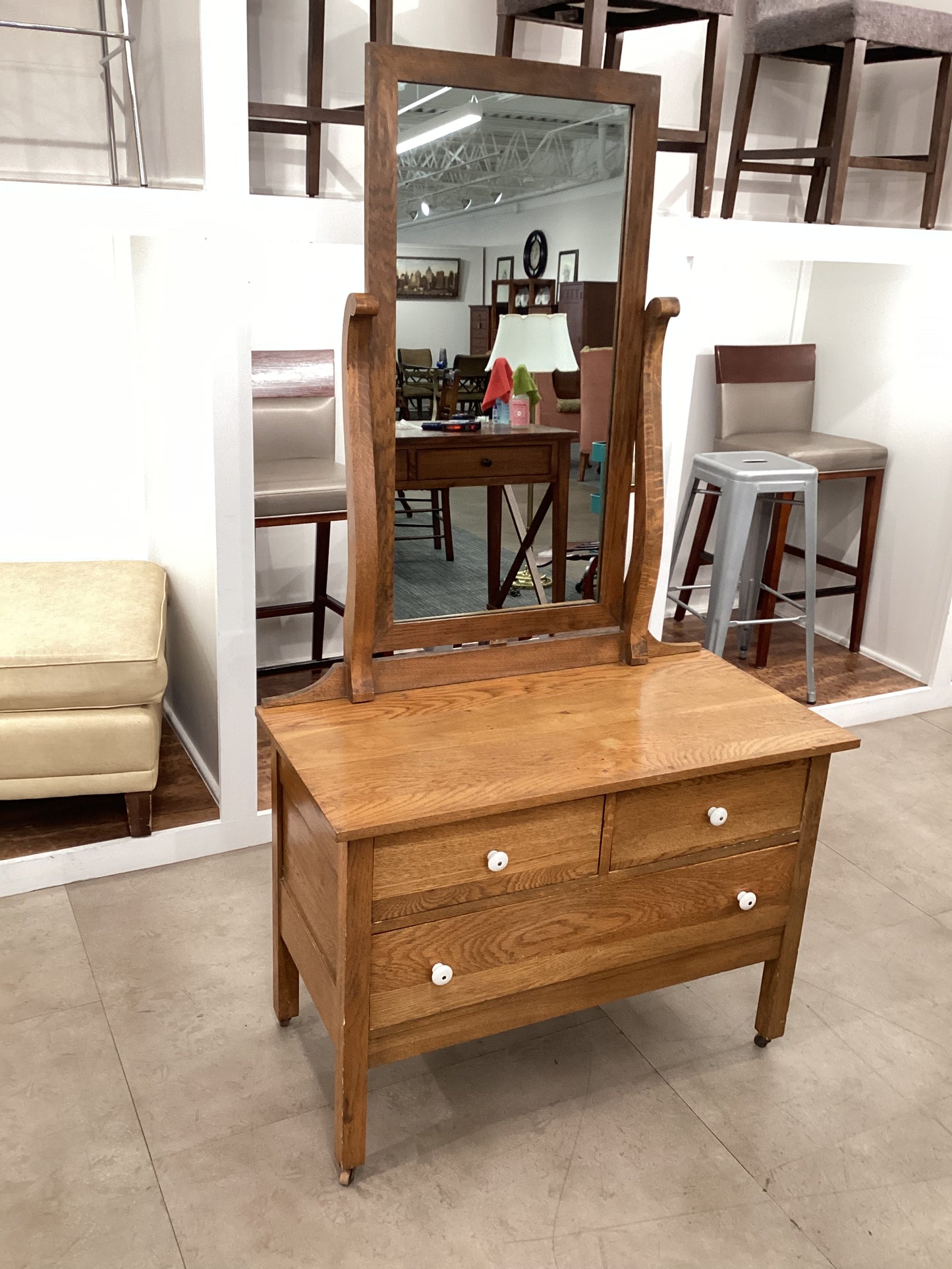 Antique Dresser w/ Mirror