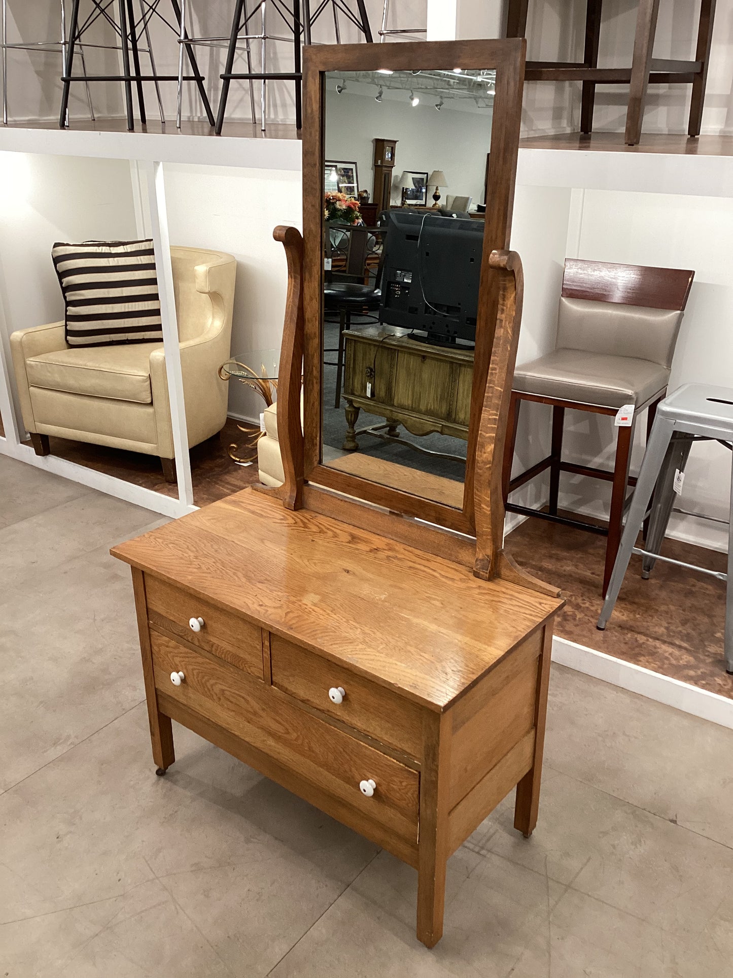 Antique Dresser w/ Mirror