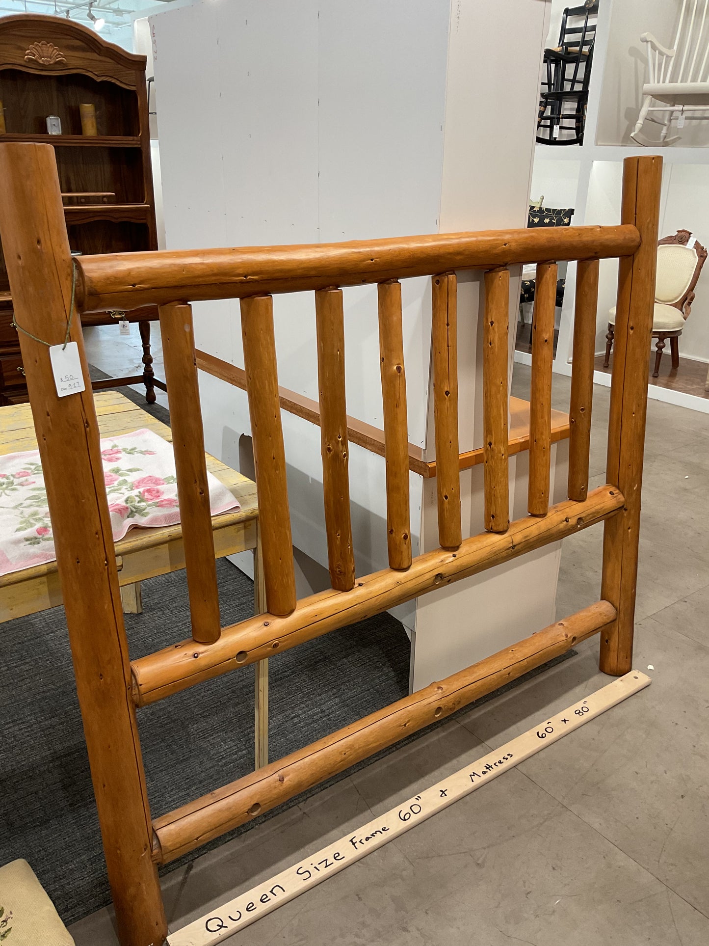 Saw Log Queen Headboard