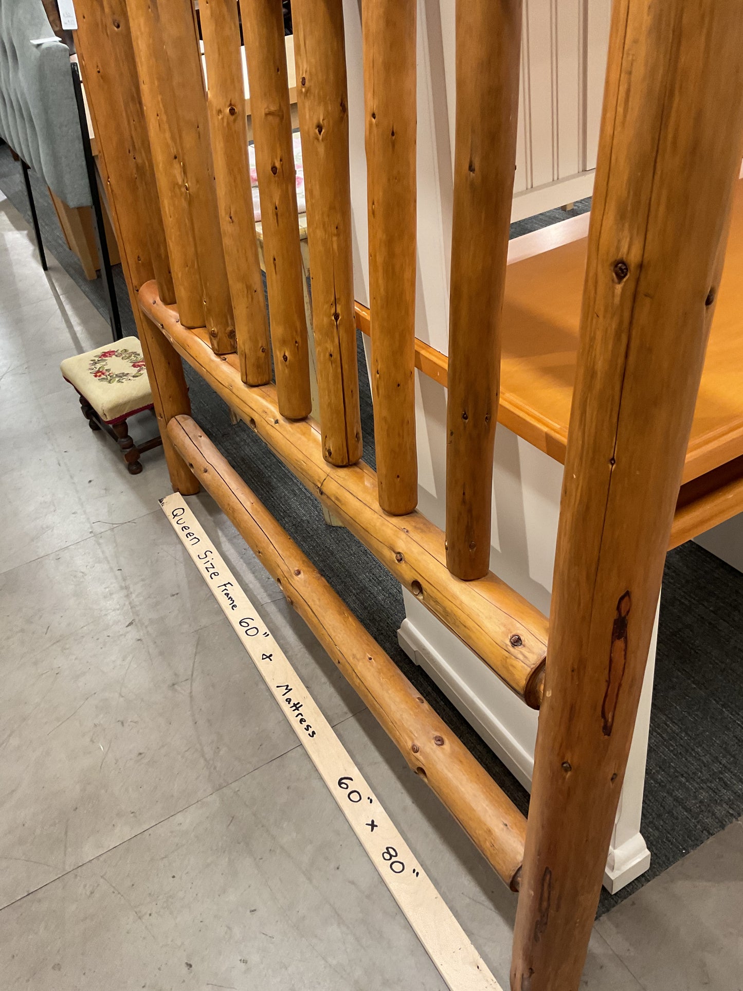 Saw Log Queen Headboard