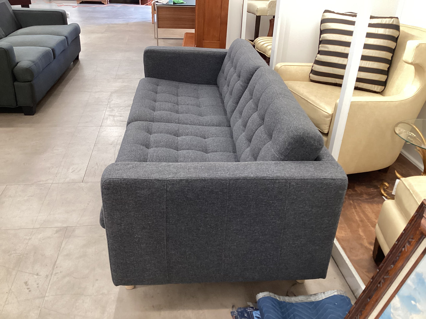 Blue-Gray Sofa