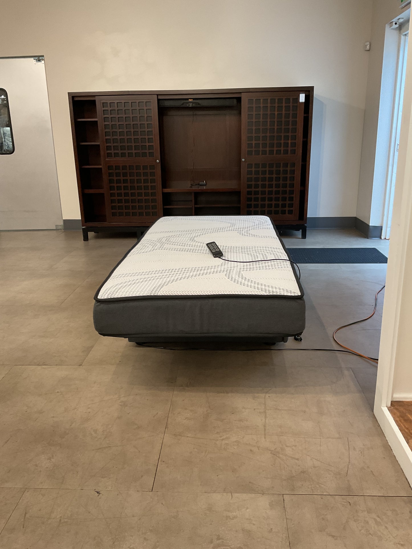 Twin Adjustable Bed & Chair (b279)