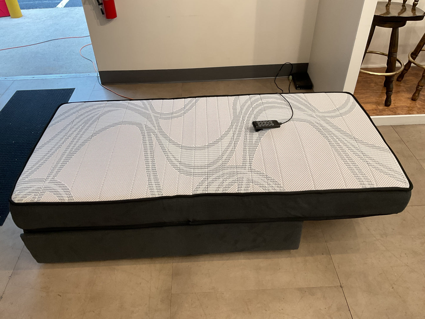 Twin Adjustable Bed & Chair (b279)