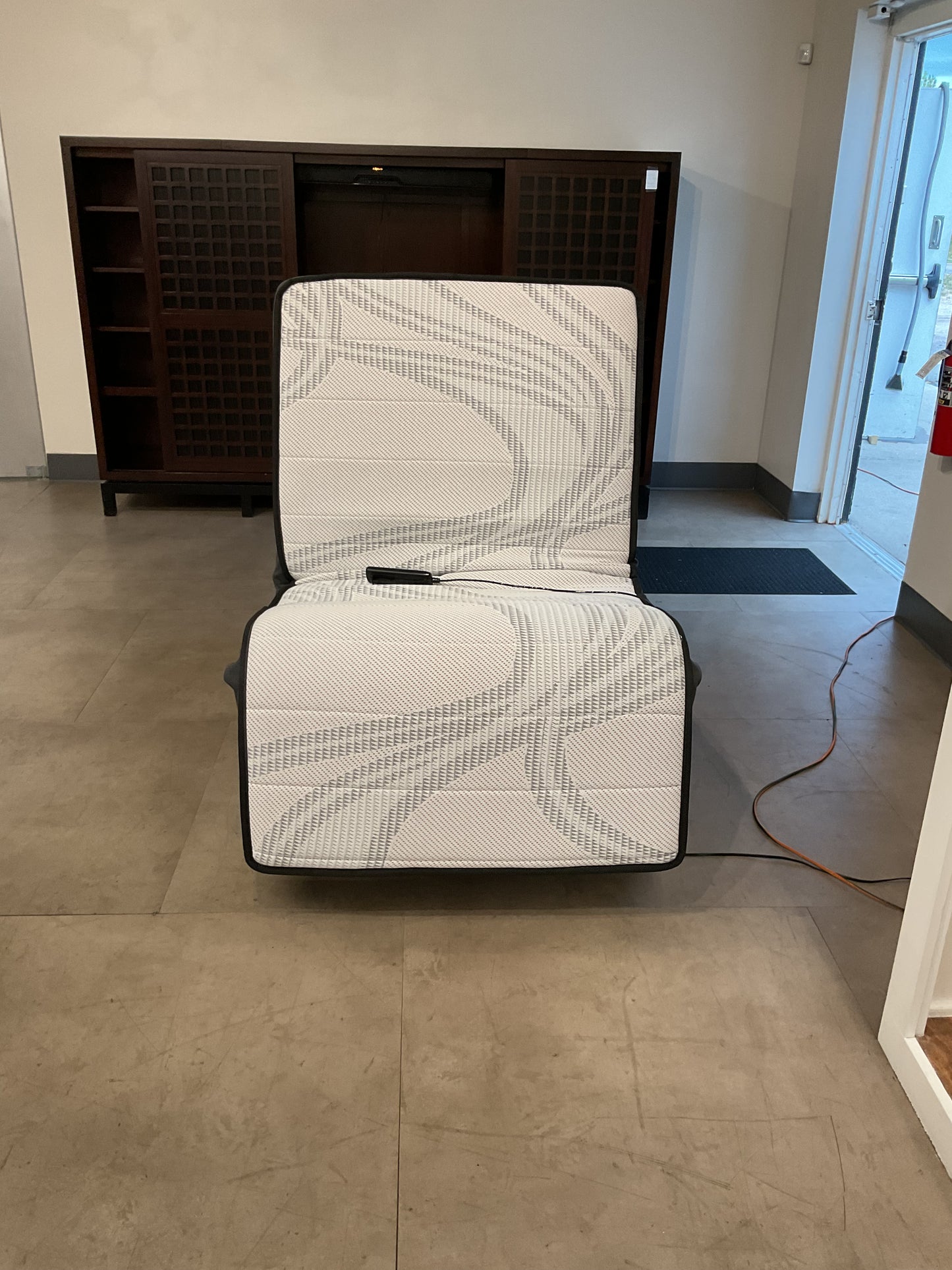 Twin Adjustable Bed & Chair (b279)