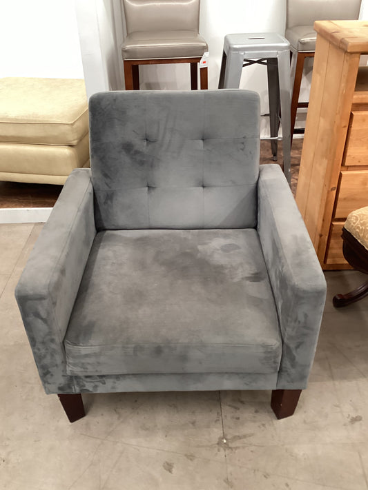 Gray Velvet Chair