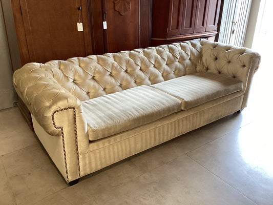 French Beige Chesterfield Sofa