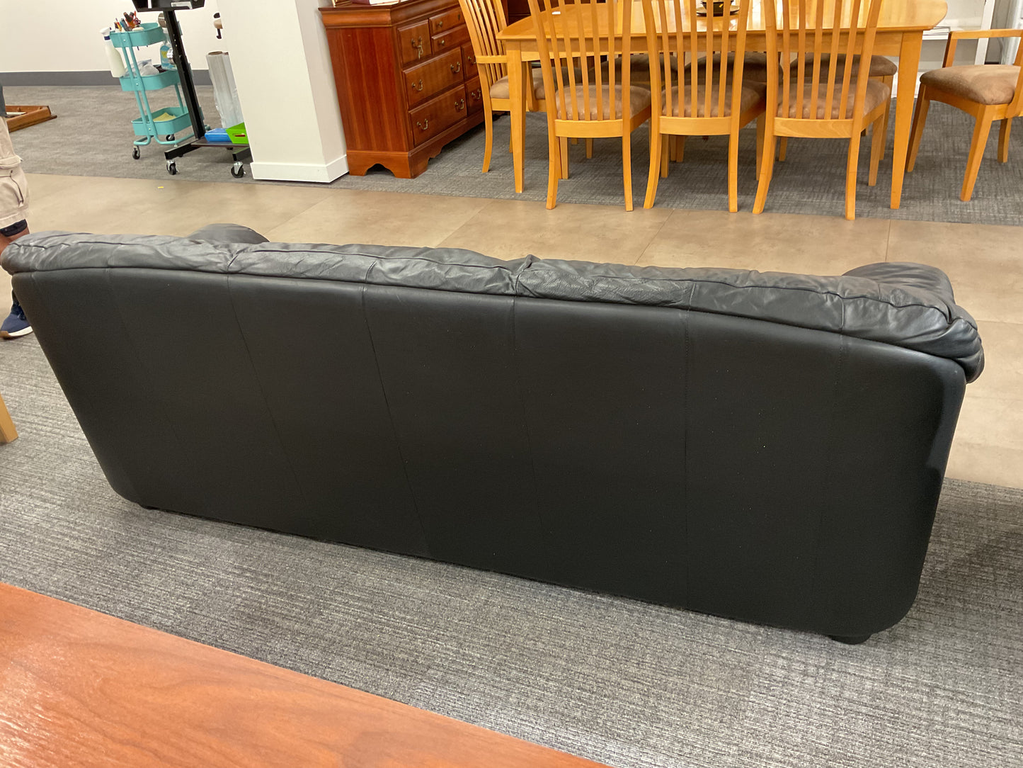 The basement sofa