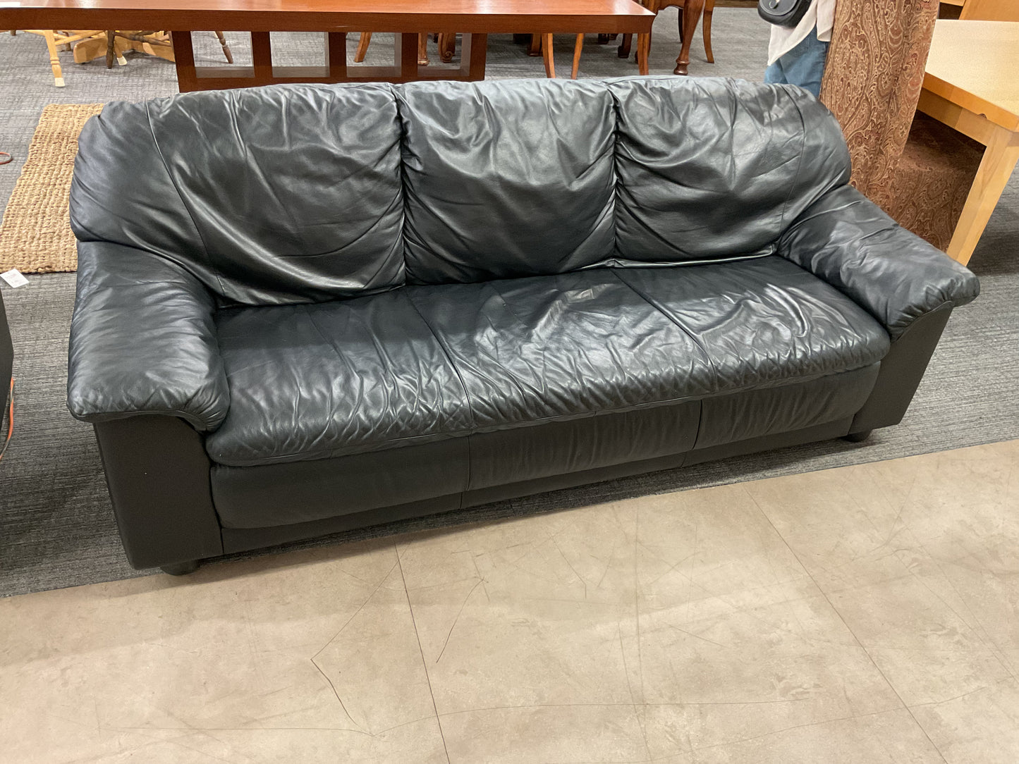 The basement sofa