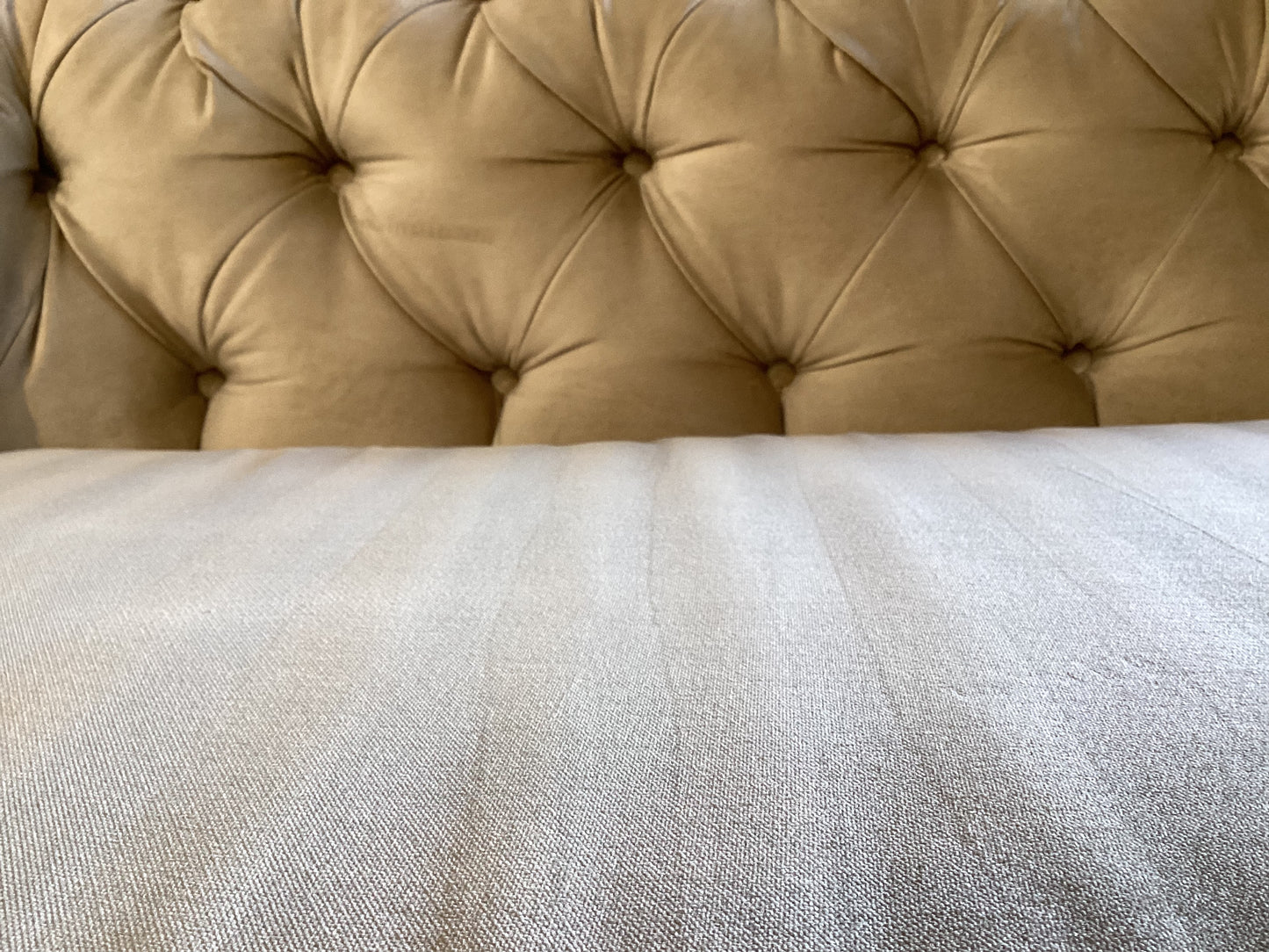 French Beige Chesterfield Sofa