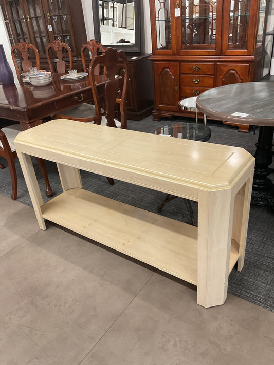 White Washed Sofa Table