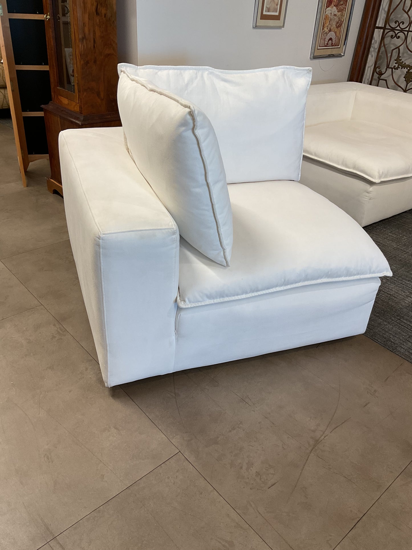 Cloudy Day Corner Chair