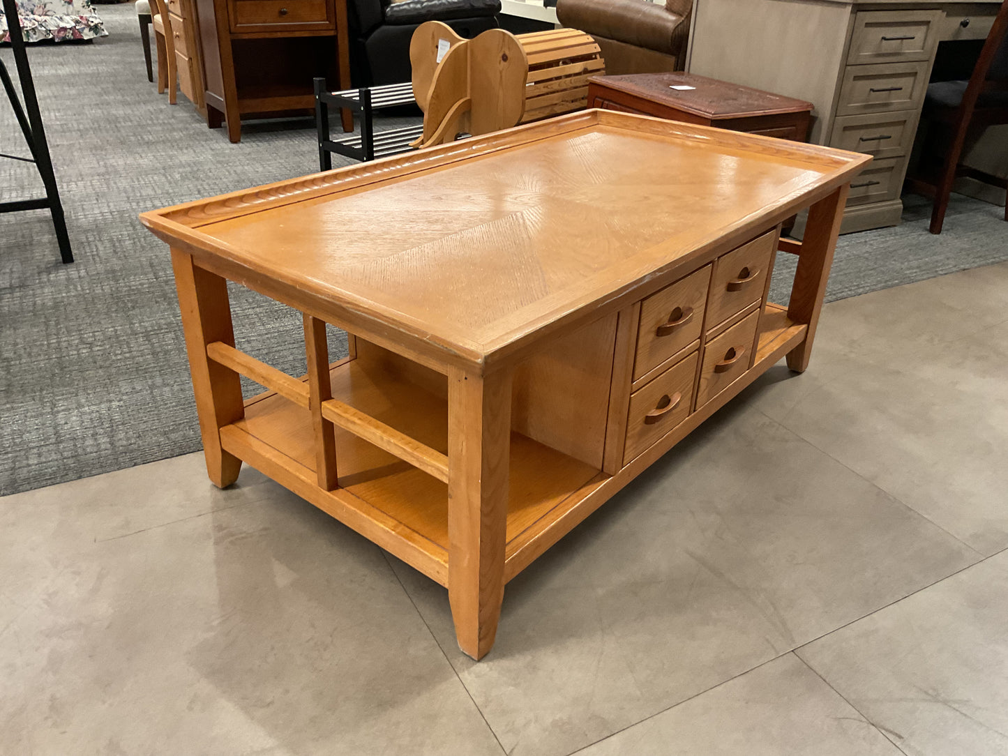 4 Drawer Maple Coffee Table