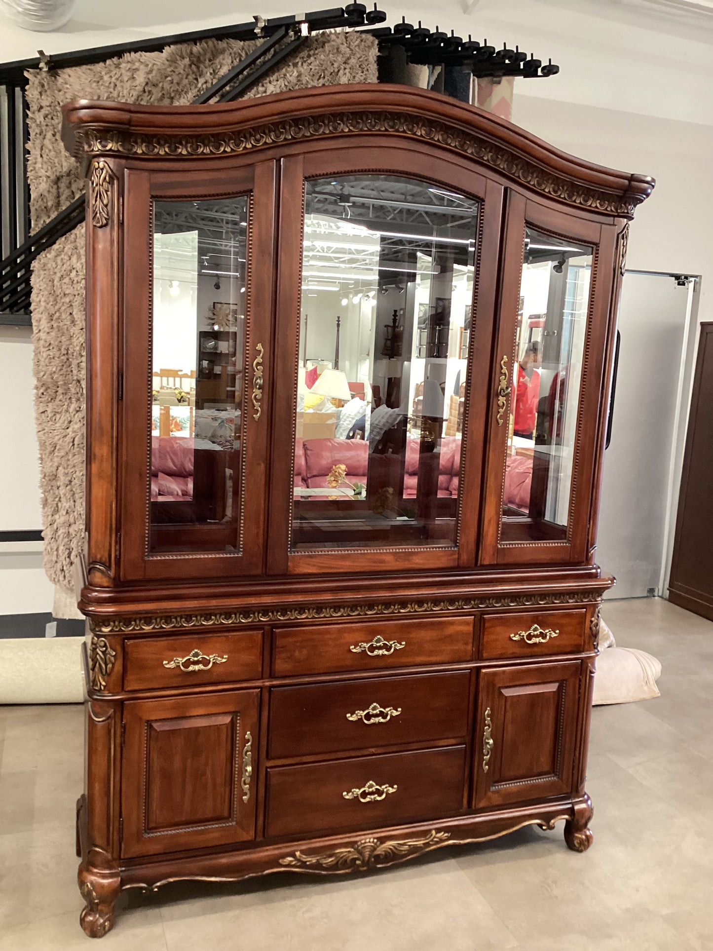 American Cherry Wood Hutch