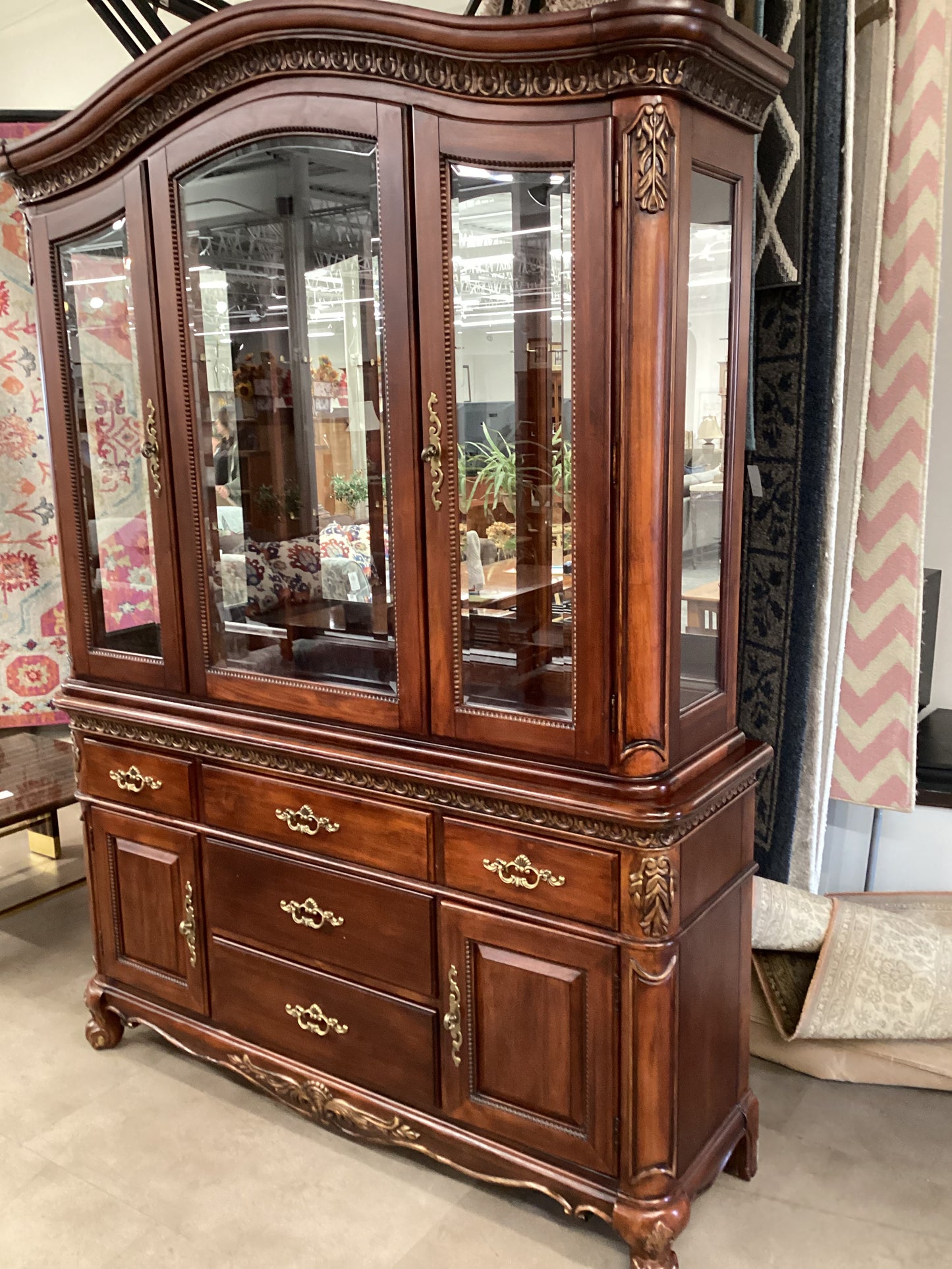 American Cherry Wood Hutch