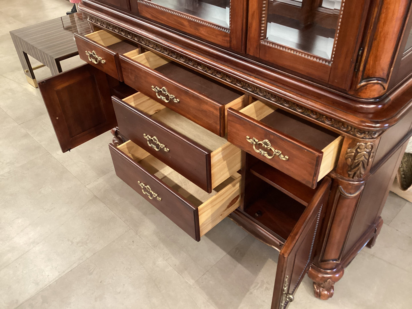 American Cherry Wood Hutch