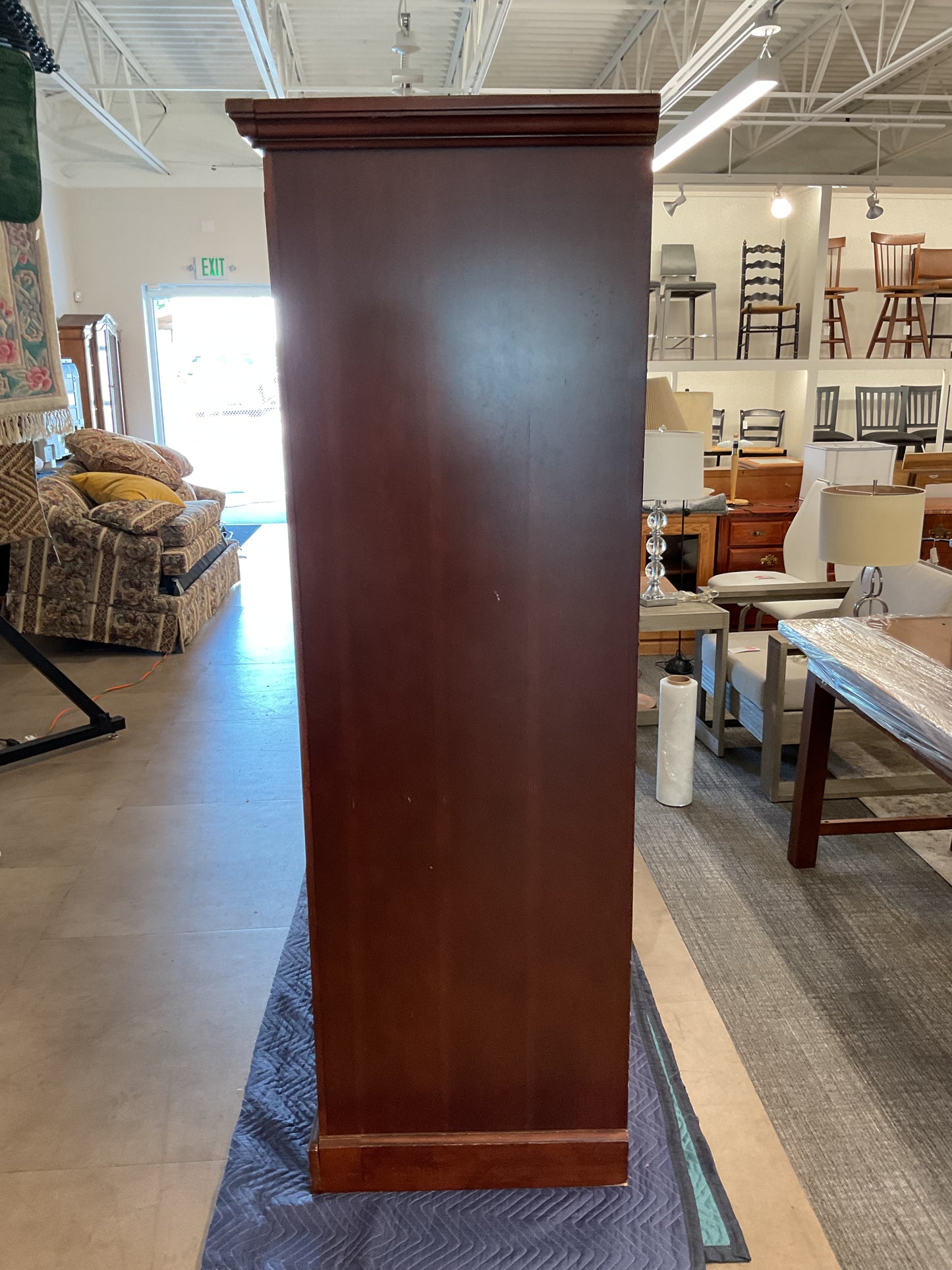 Tall Brown Media Console
