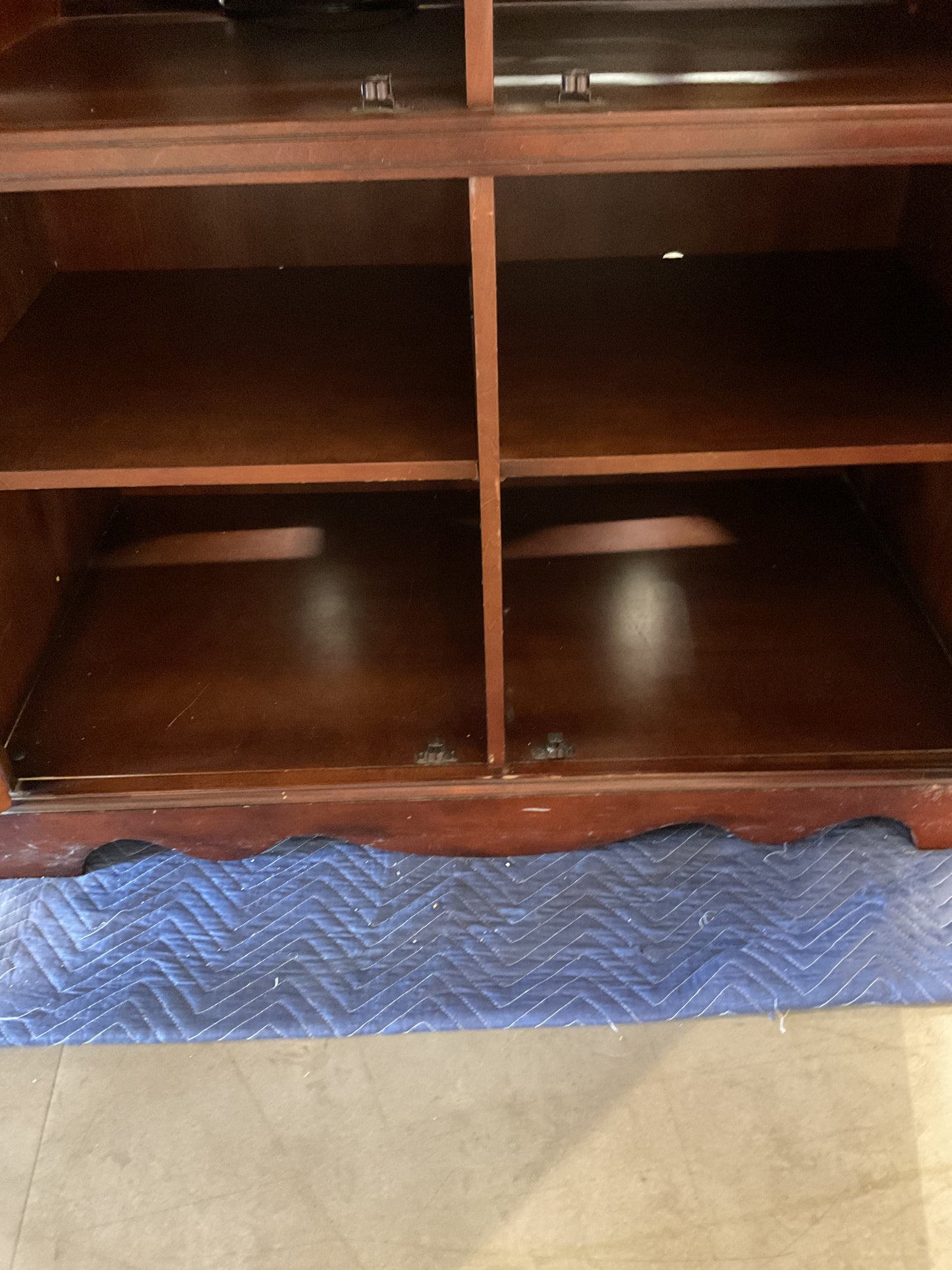 Tall Brown Media Console