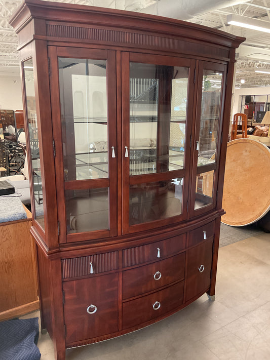 Cherry Wood China Cabinet