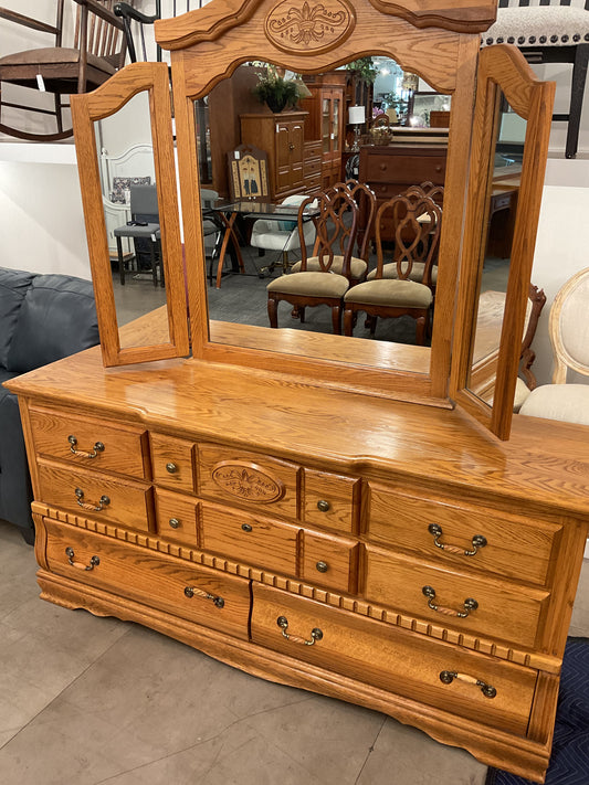 Comforting Dresser with Mirror