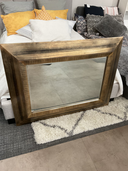 Brushed Gold Accent Mirror