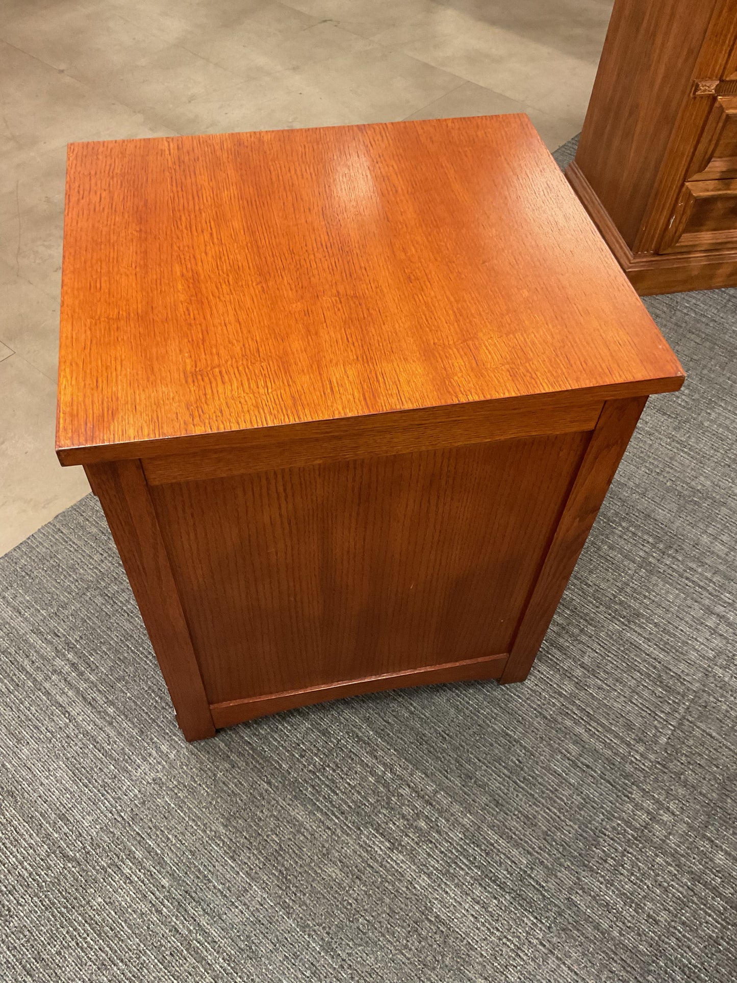 Wooden Two Drawer Filing Cabinet
