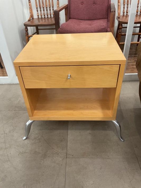 Light Wood Nightstand