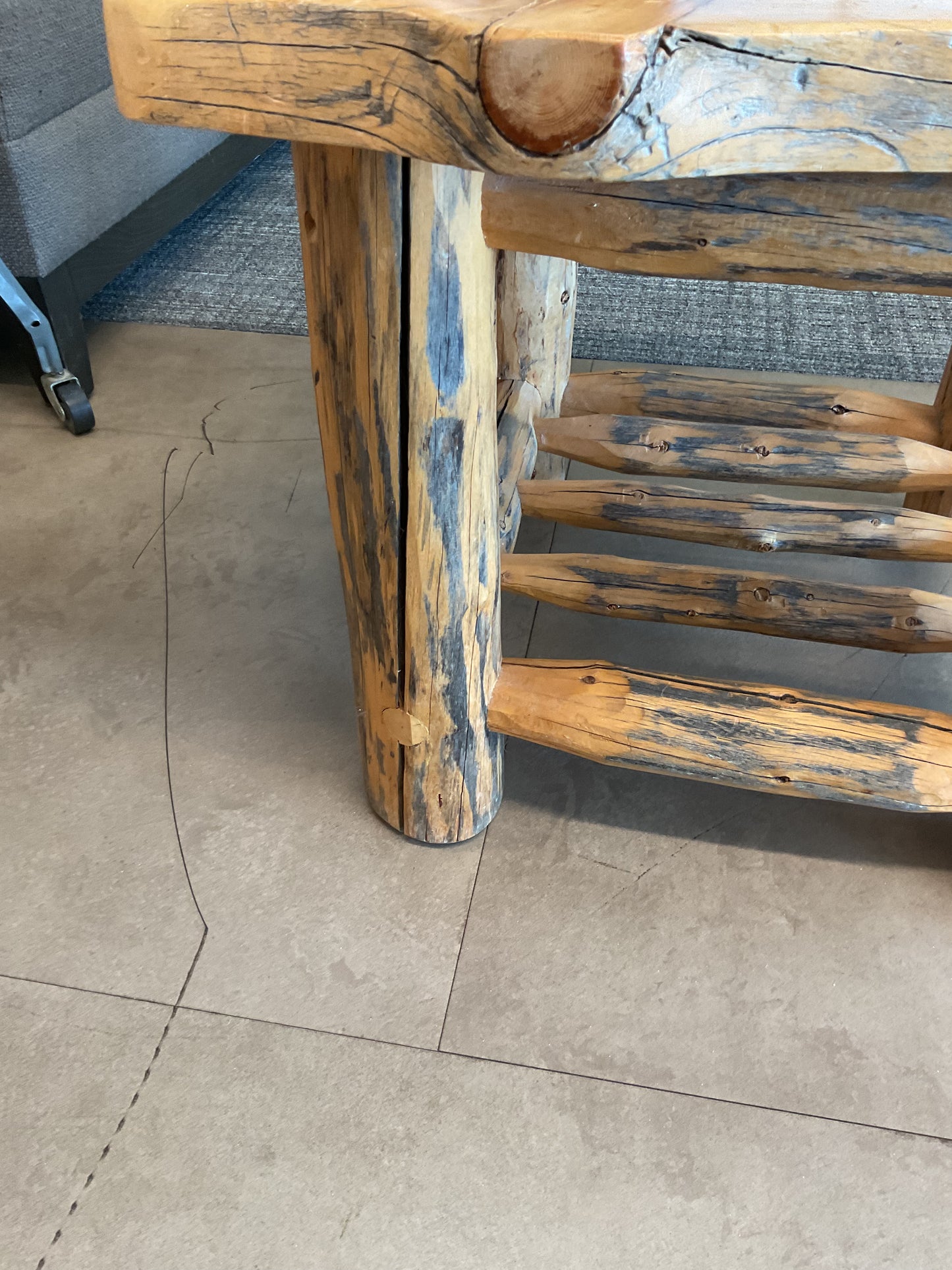 Rustic Cabin End Table