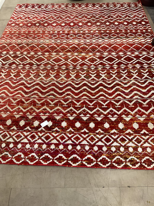 Squiggly Red Rug (R118)