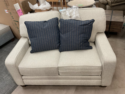 Smith Brothers Cream Loveseat