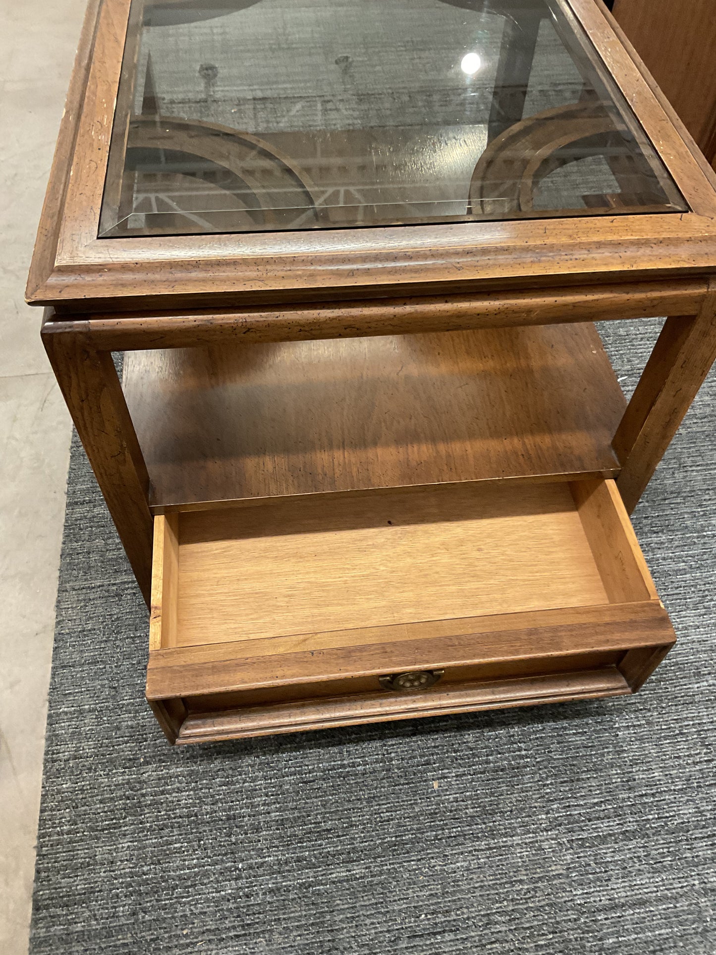 MCM 2 Tier Side Table