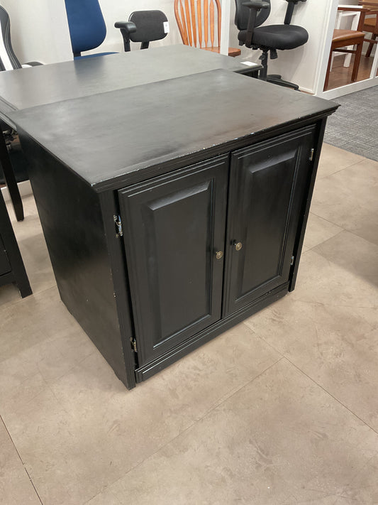 Black Painted Pine Cabinet