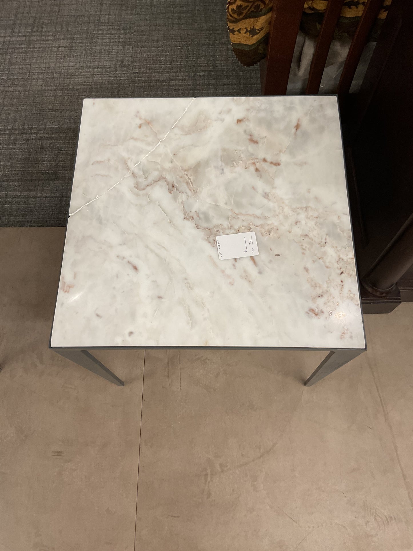 Granite Top Side Table