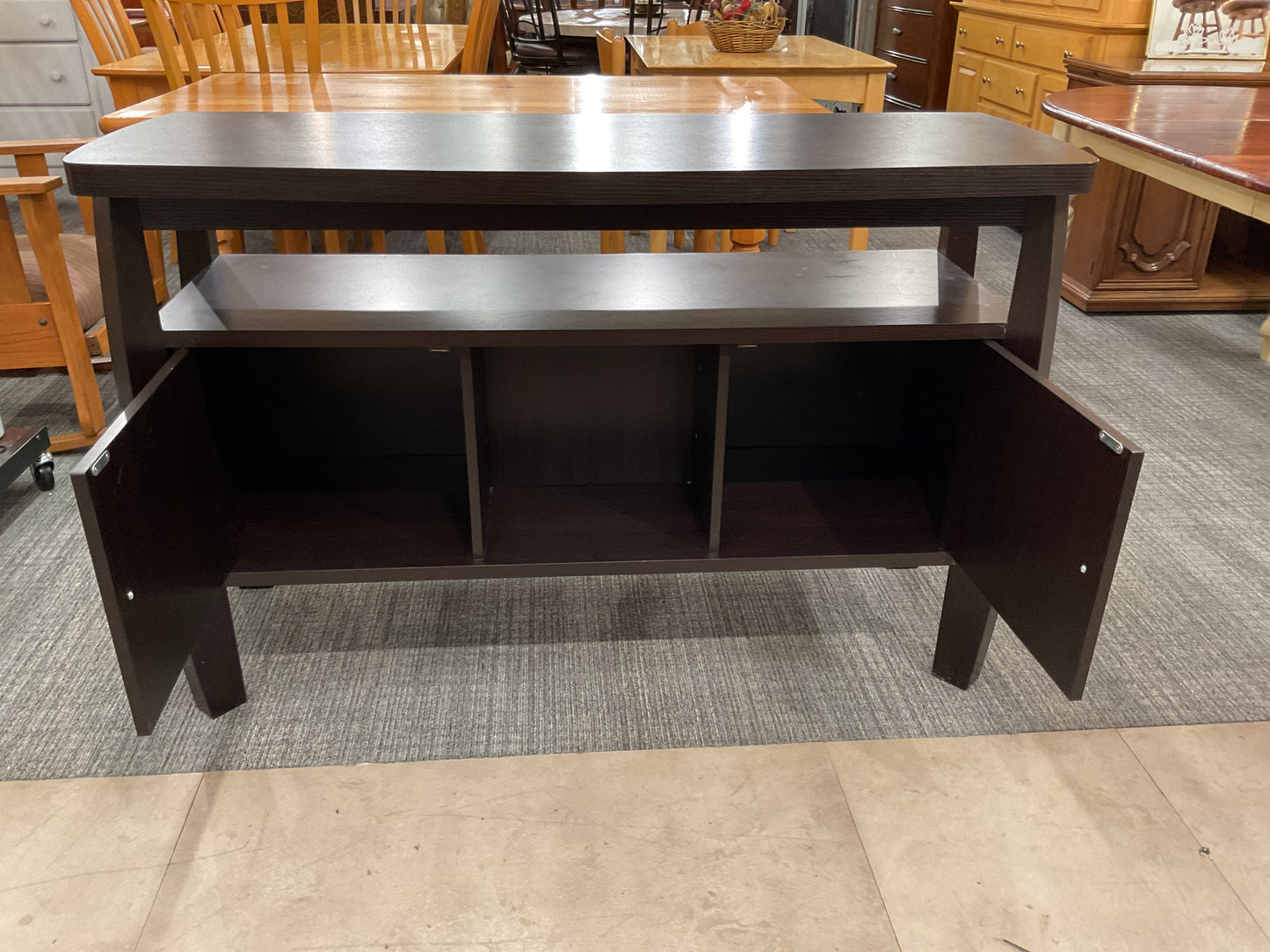 2 Door Chocolate Console
